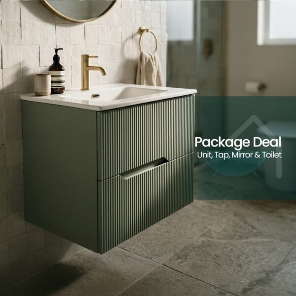 Willow natural leaf wall hung vanity unit | Bathroom furniture | Ireland and the UK | Bathshed
