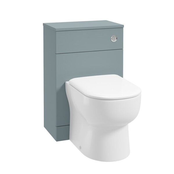 SCANDINAVIAN Back To Wall Unit & Cistern Matt Coral Green