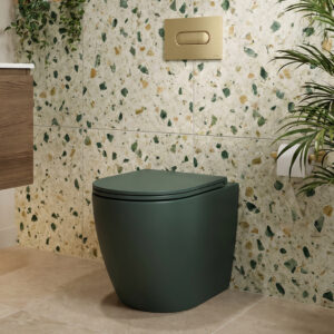 AVANTI Rimless Back To Wall WC & Soft Close Seat Forest Green | Sonas Bathrooms | Nationwide delivery UK and Ireland