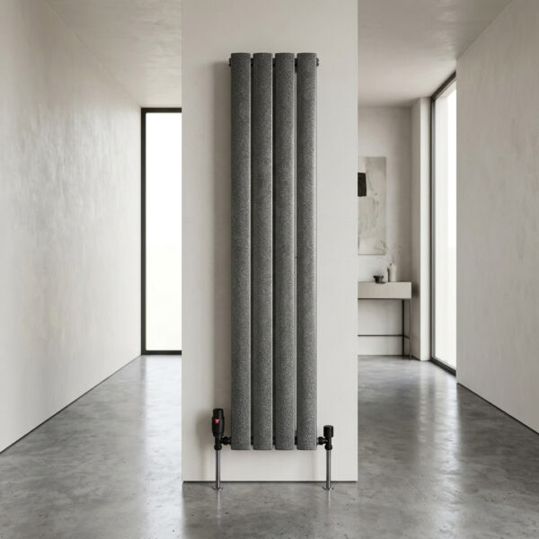 affinity Gun Metal horizontal flat panel double designer radiator | Bathshed | Nationwide delivery uk and ireland