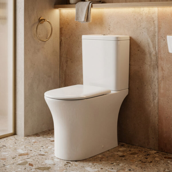 Devon Comfort Height Open Back Toilet | Close Coupled Toilets | Nationwide Shipping Ireland & The UK | Bathshed