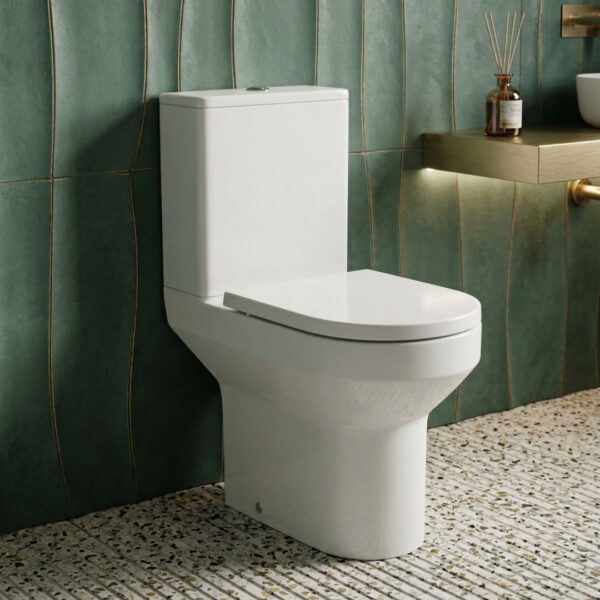 Hayden Comfort Height Open Back Toilet | Close Coupled Toilets | Nationwide Shipping Ireland & The UK | Bathshed