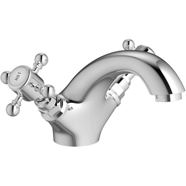 Edinburgh Range | Traditional Basin Mixer & Pop Up Waste | Chrome | Bathroom | Tap | Nationwide Delivery UK & Ireland