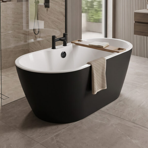 Shore Matt Black Freestanding Bath | Bathshed | Nationwide Delivery Uk & Ireland