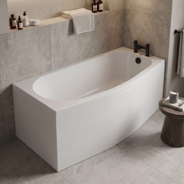 Drisca 1700mm Space Saving Bath | Delivery UK and Ireland | Bathshed