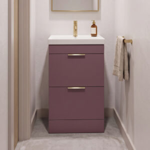 Finland Stockholm 2 drawer wall hung vanity unit | Scandinavian bathroom furniture | Sonas Bathrooms | Bathshed | Nationwide Delivery UK and Ireland