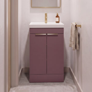 Stockholm 2 door wall hung vanity unit | Scandinavian bathroom furniture | Sonas Bathrooms | Bathshed | Nationwide Delivery UK and Ireland