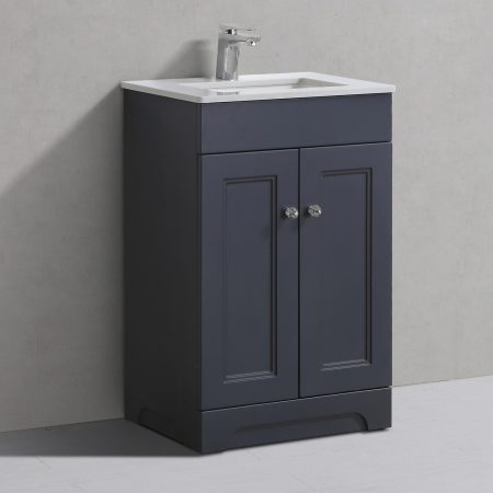 Hyde 550mm Floorstanding Vanity Unit Charcoal