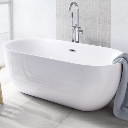 Cassie White Freestanding Bath